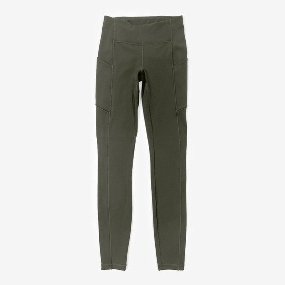 Lululemon Speed Up Tight Full-On Luxtreme 28" Size 2 Dark Olive Running Athletic